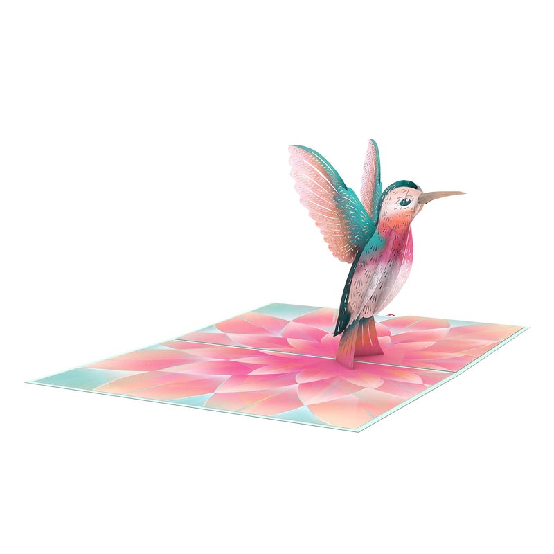 Lovepop Everyday Pop-Up Card for Her, Him, Girls, Boys - 3D Love Greeting Cards - Lovely Hummingbird - 5" x 7" - Blank Note Card & Envelope Included - Image 4